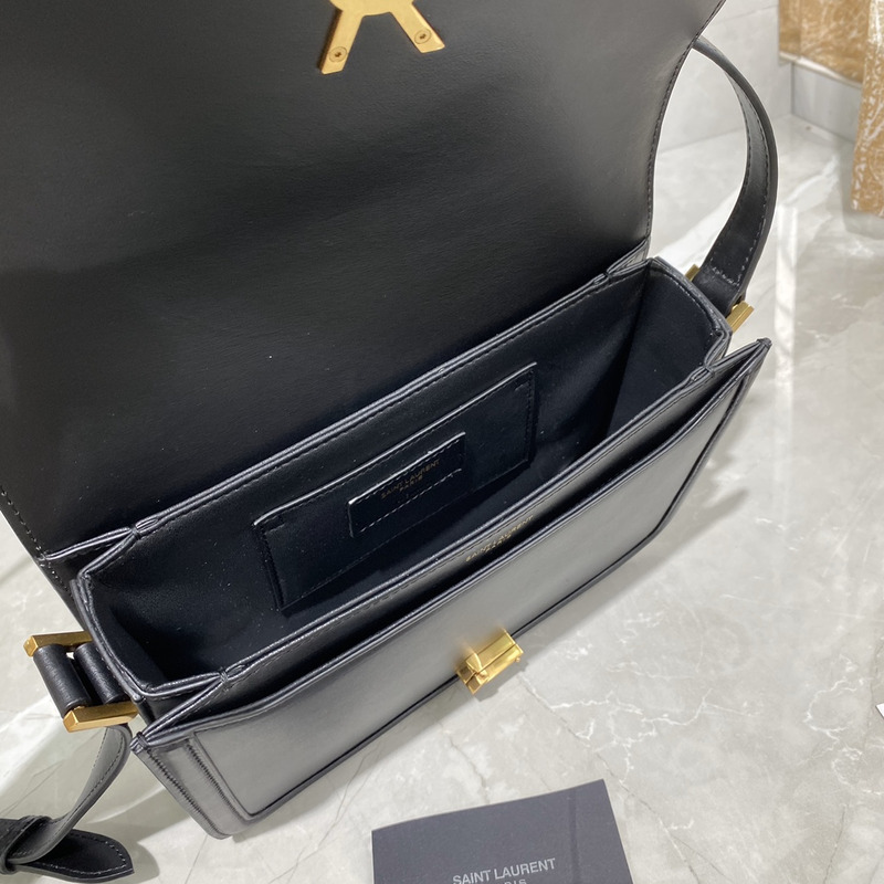 Saint Laurent M Solferino Box Shouler Bag Black