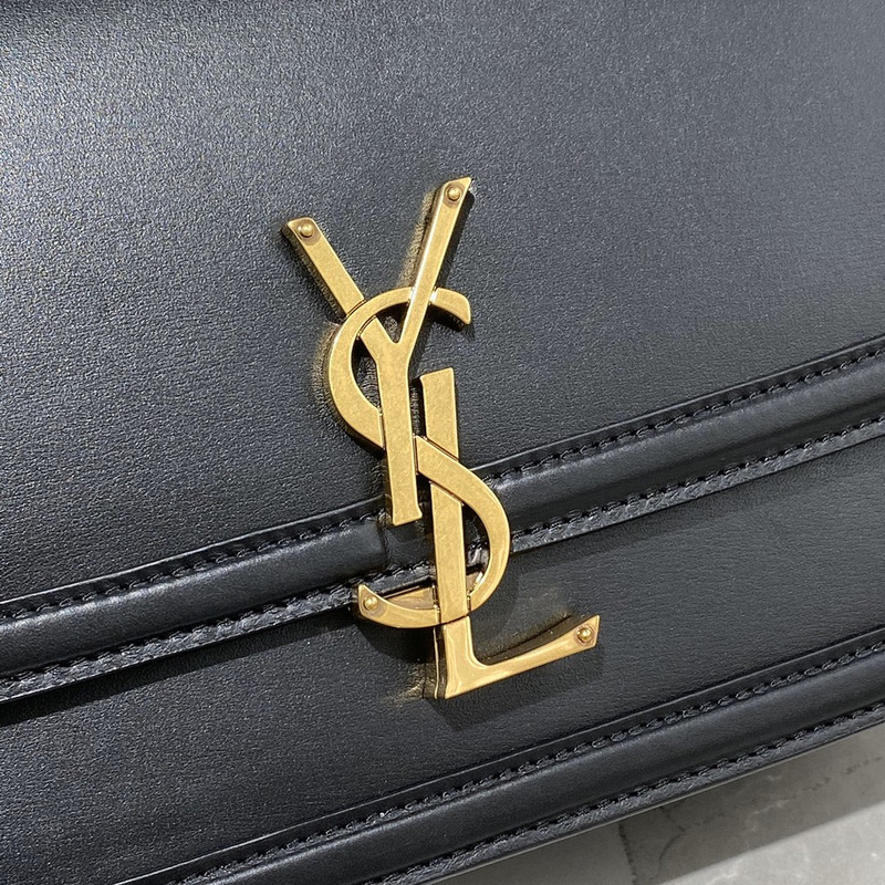 Saint Laurent M Solferino Box Shouler Bag Black