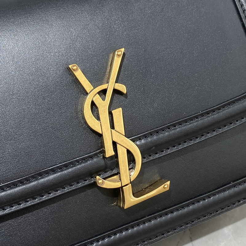 Saint Laurent L Solferino Box Shouler Bag Black