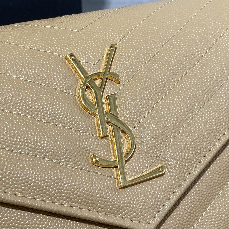 Saint Laurent Monogram Envelope Bag Yellow