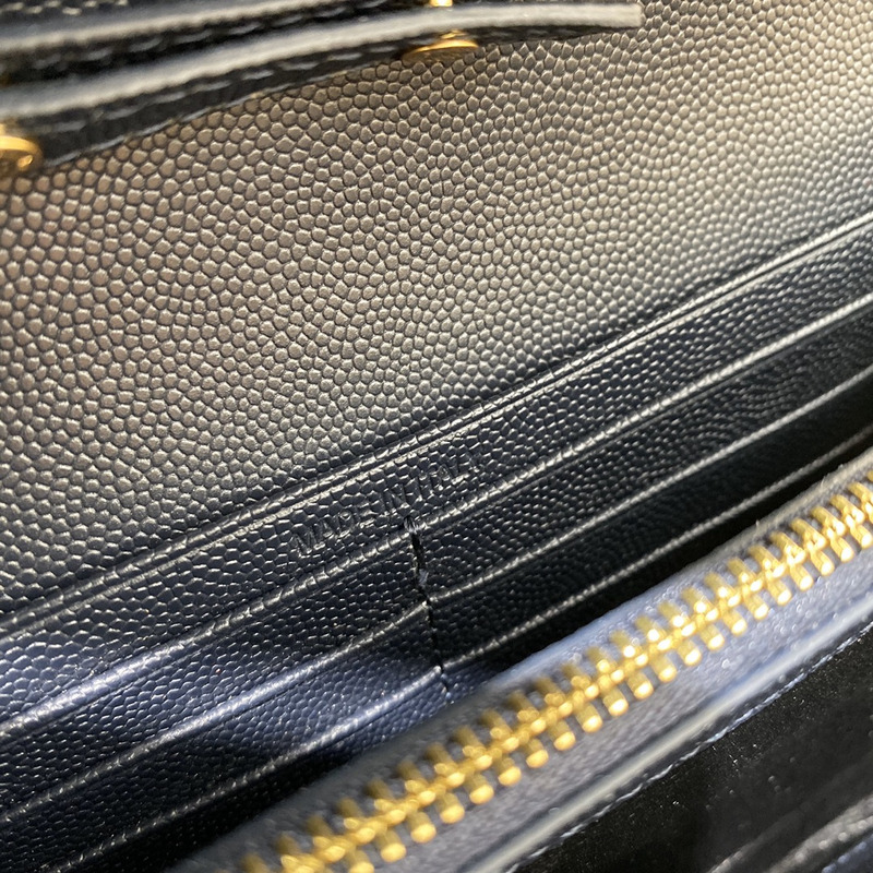 Saint Laurent Monogram Envelope Bag Dark Blue