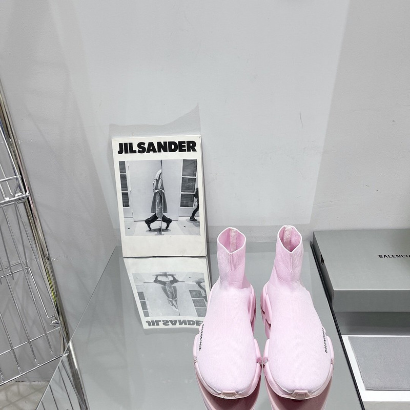 Ba*len*cia*ga speed 2.0 recycled knit sneakers pink