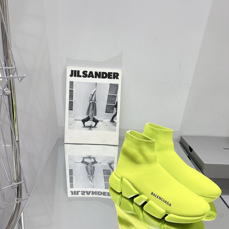 Ba*len*cia*ga speed 2.0  knit sneaker neon yellow