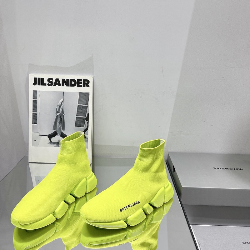 Ba*len*cia*ga speed 2.0  knit sneaker neon yellow