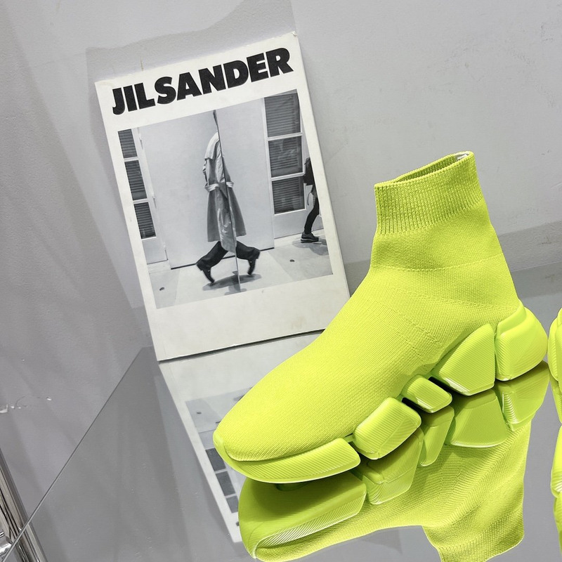 Ba*len*cia*ga speed 2.0  knit sneaker neon yellow