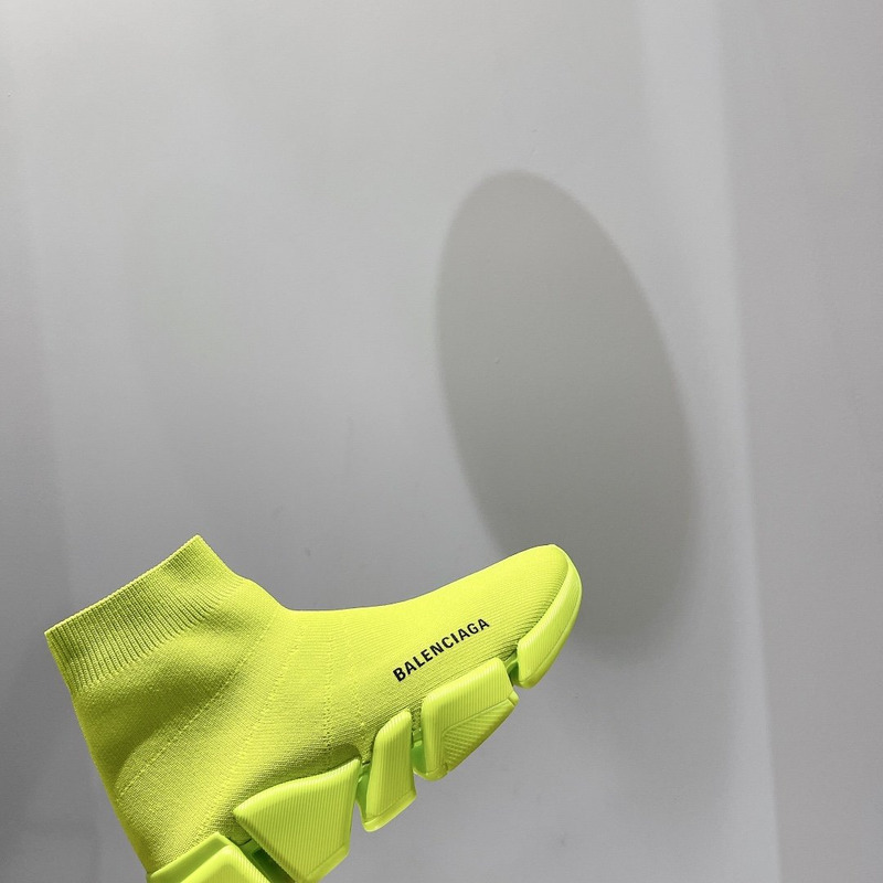 Ba*len*cia*ga speed 2.0  knit sneaker neon yellow