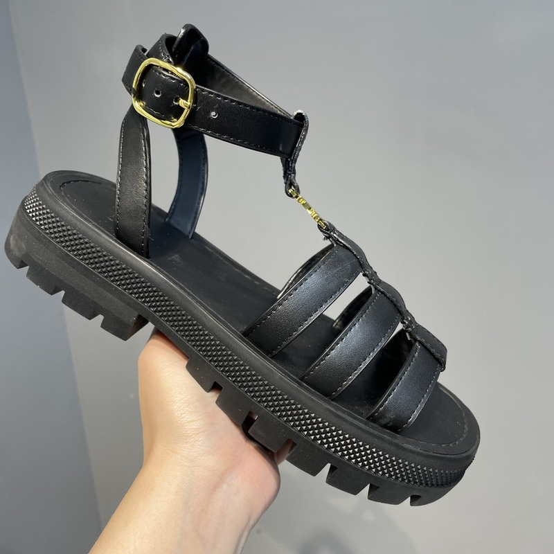 Ce**e  clea triomphe gladiator chunky sandals black