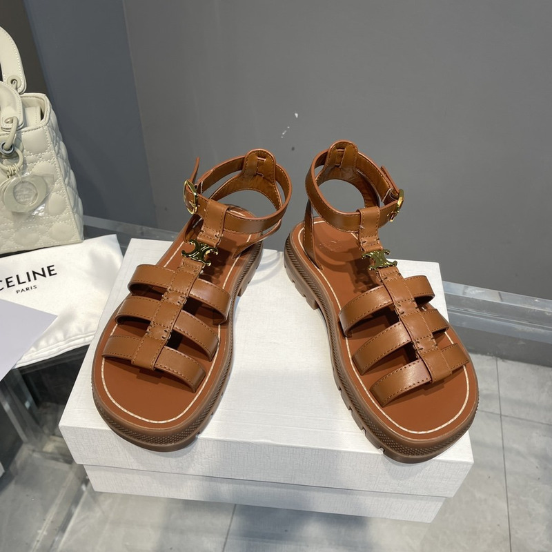 Ce**e clea triomphe gladiator chunky sandals cinnamon