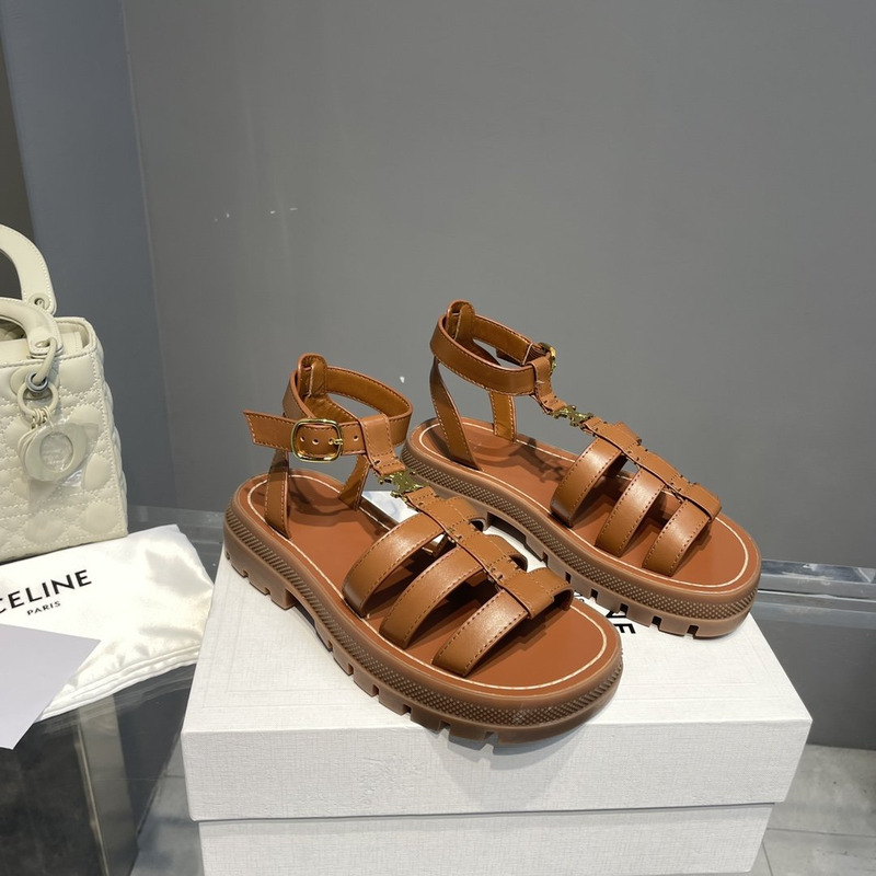 Ce**e clea triomphe gladiator chunky sandals cinnamon