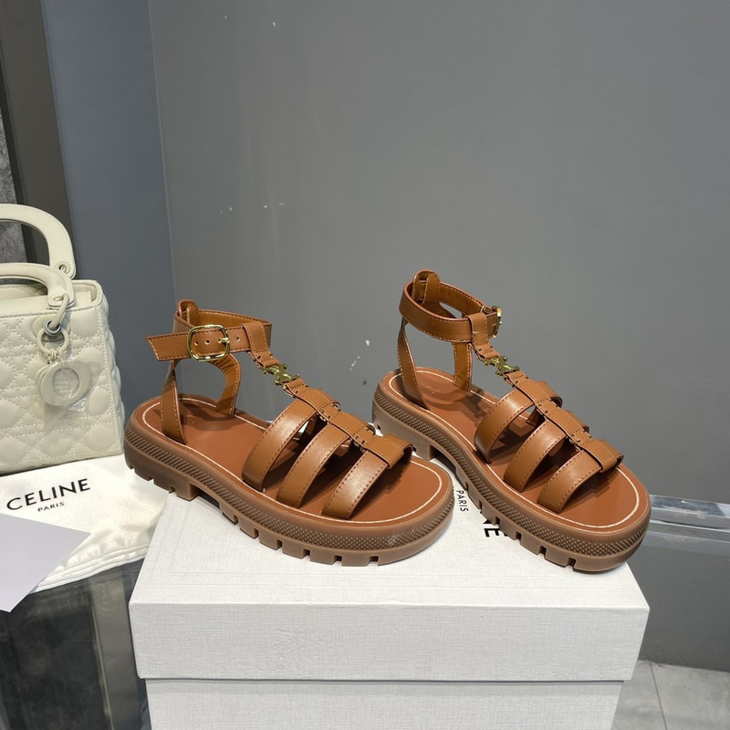 Ce**e clea triomphe gladiator chunky sandals cinnamon