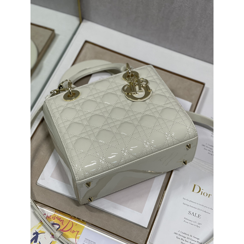 lady D*or my abcD*or handbag white m