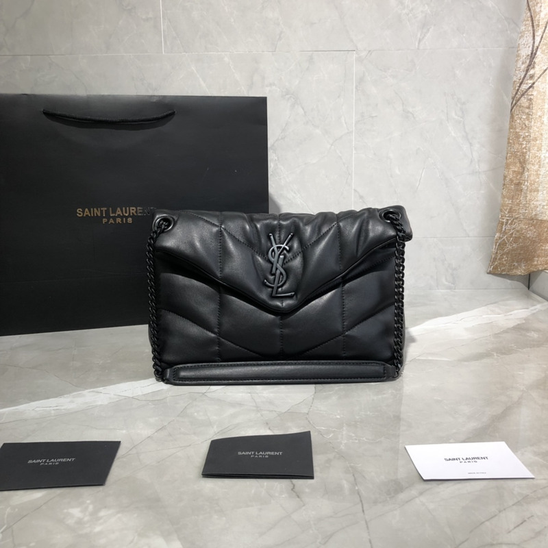 Saint Laurent Loulou Shoulder Bag All Black