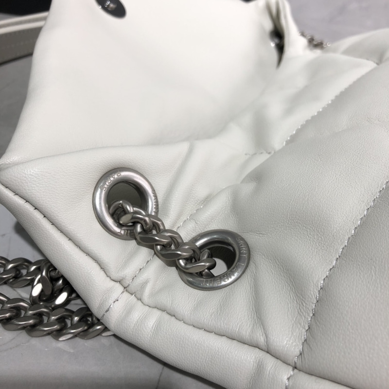 Saint Laurent Loulou Shoulder Bag White