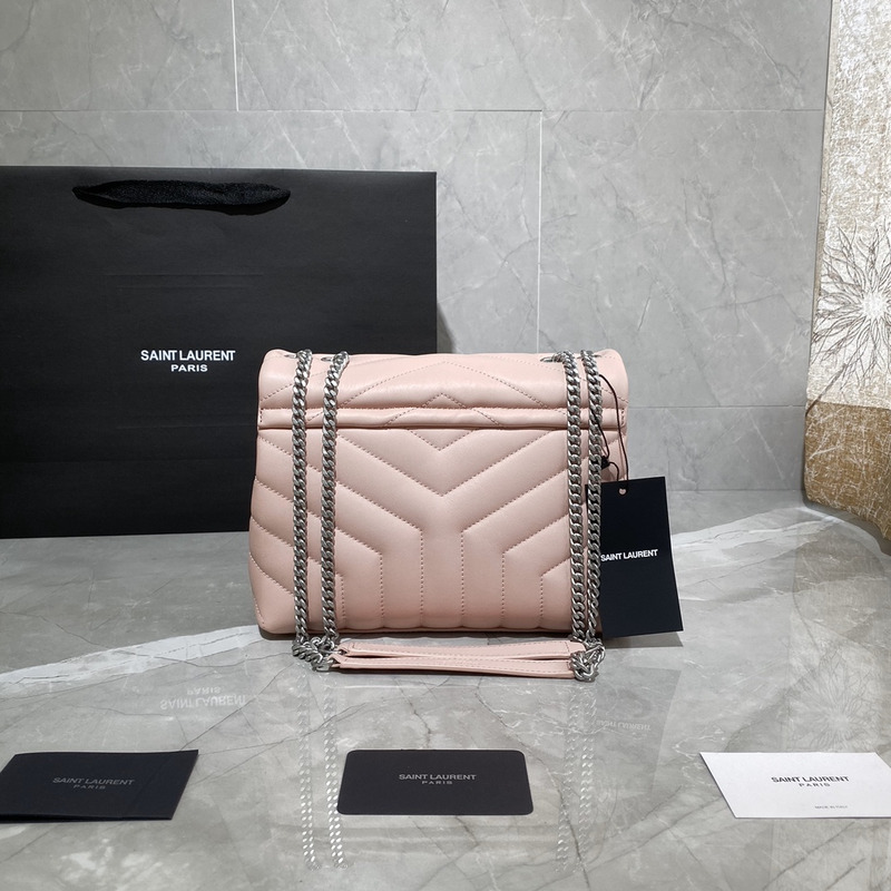 Saint Laurent Toy LouLou Shoulder Bag in Pink