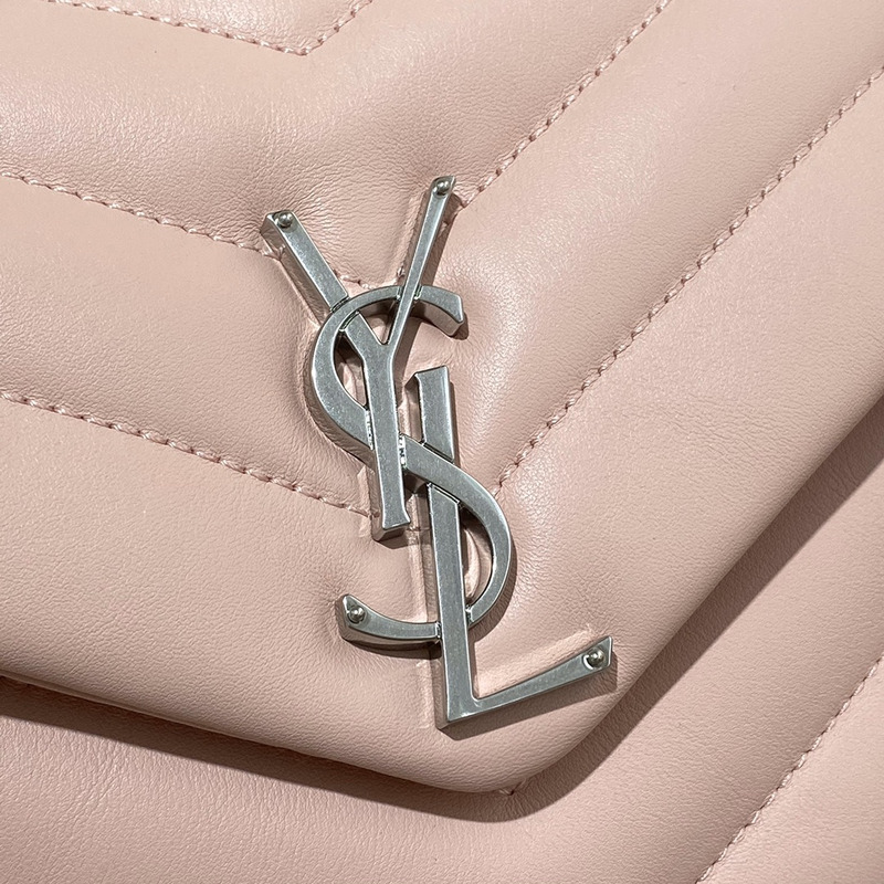 Saint Laurent Toy LouLou Shoulder Bag in Pink