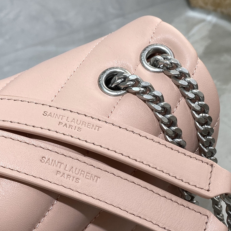 Saint Laurent Toy LouLou Shoulder Bag in Pink