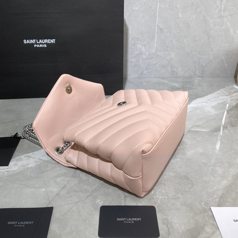 Saint Laurent Toy LouLou Shoulder Bag in Pink