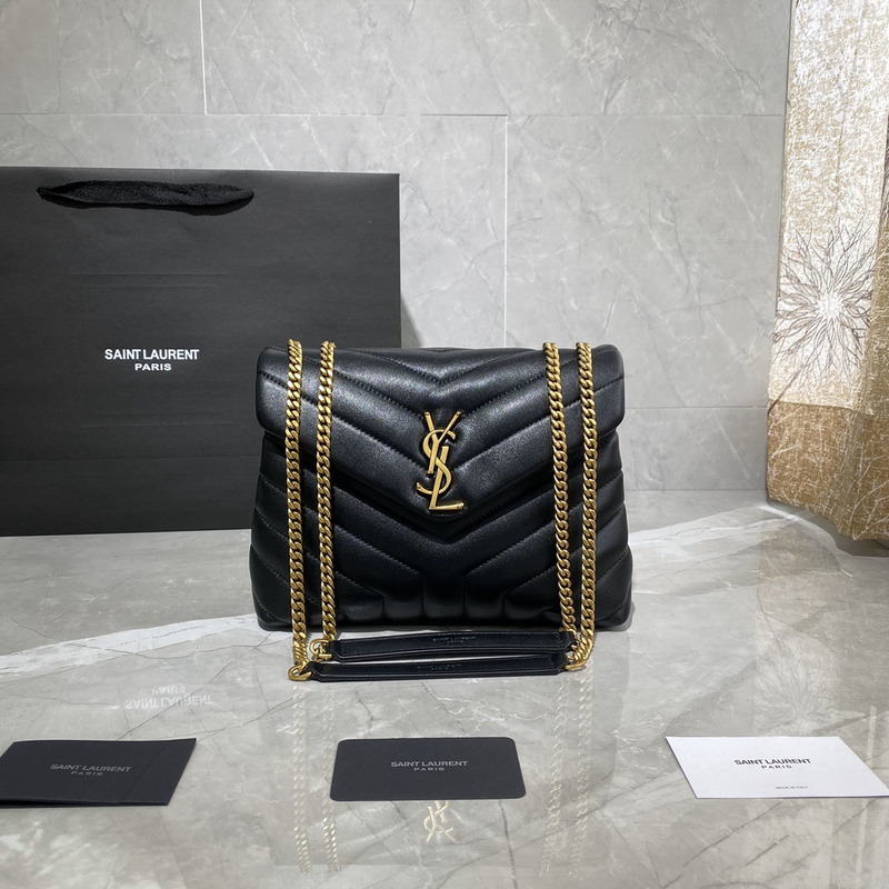 Saint Laurent Loulou Shoulder Bag Black