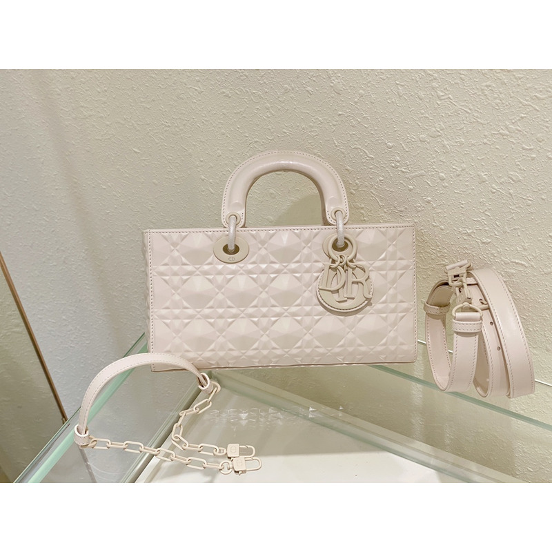 D*or lady d-joy handbag white