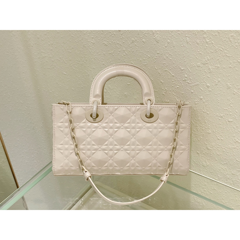 D*or lady d-joy handbag white