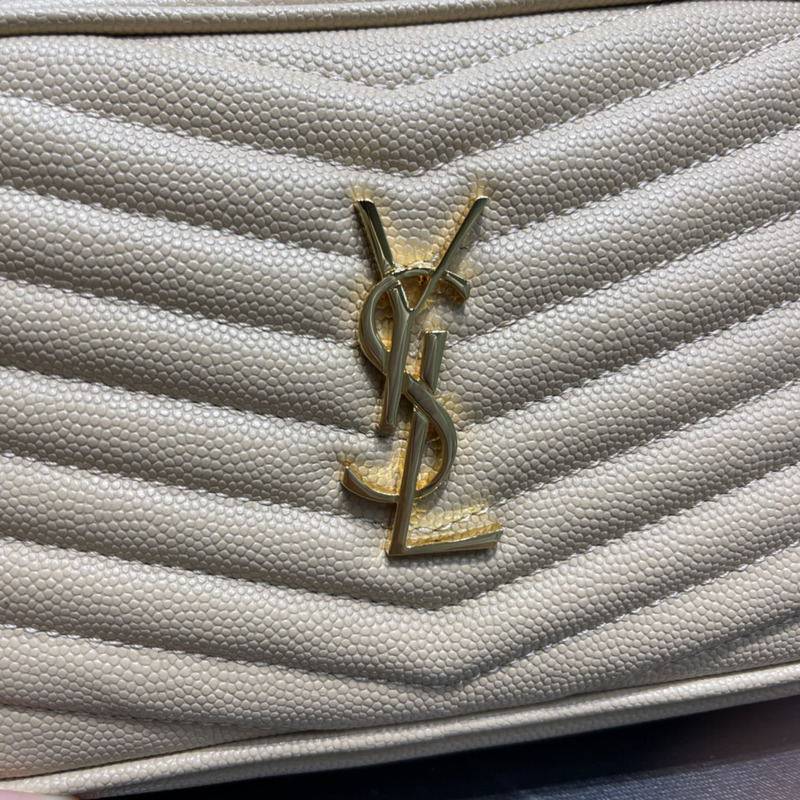 Saint Laurent Tassel Camera Bag Beige