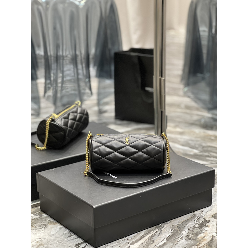 Saint Laurent  Sade Laurent Mini Tube Bag Black