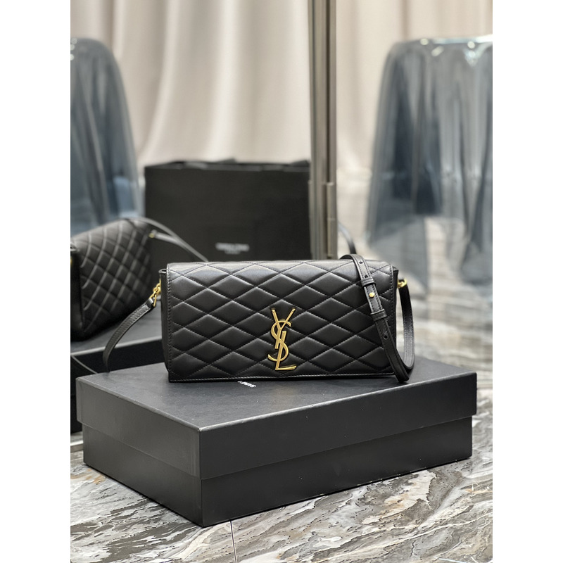 Saint Laurent Becky Flap Shoulder Bag Black