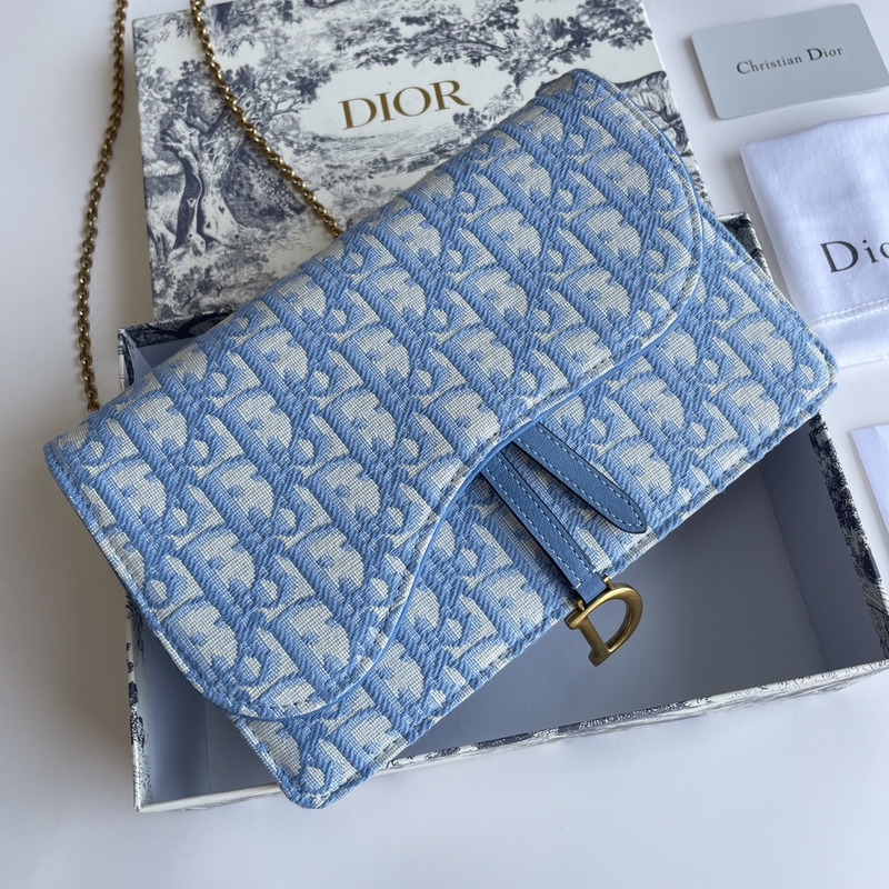 D*or trotter saddle shoulder bag blue