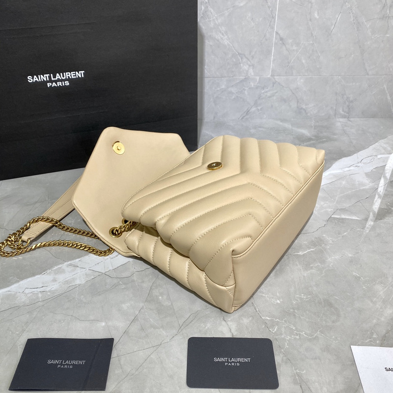 Saint Laurent Mini Toy LouLou Shoulder Bag in Yellow