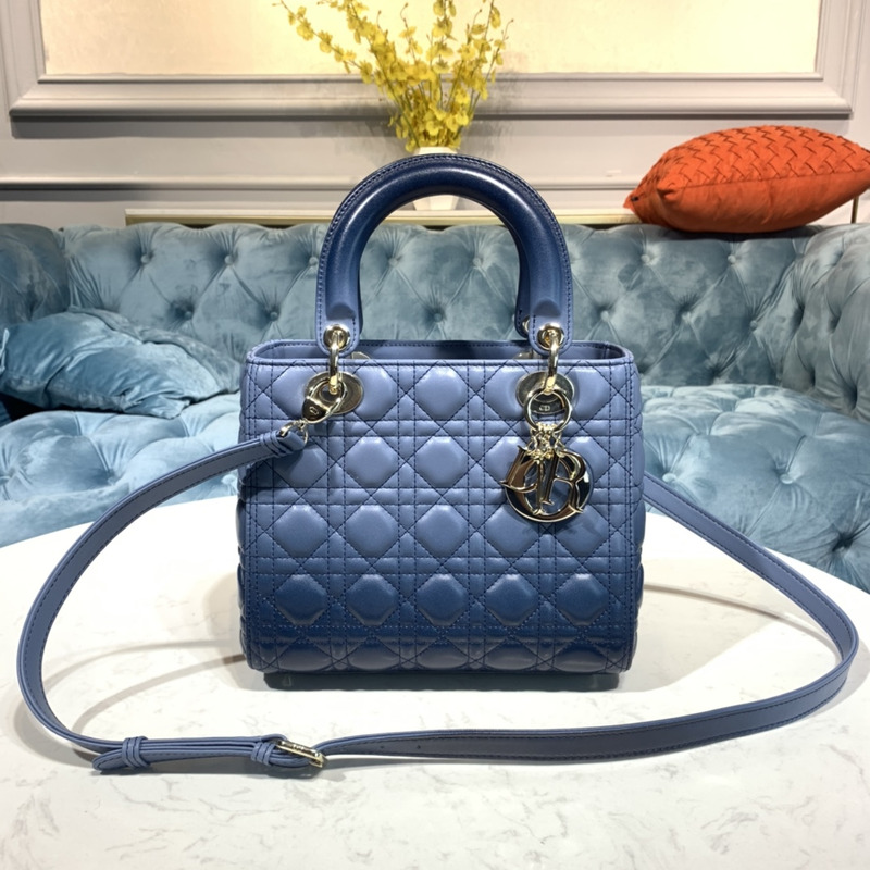 lady D*or my abcD*or handbag indigo blue m