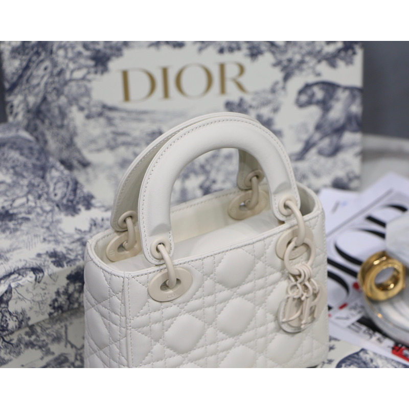 lady D*or my abcD*or handbag white mini