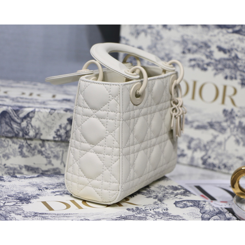 lady D*or my abcD*or handbag white mini