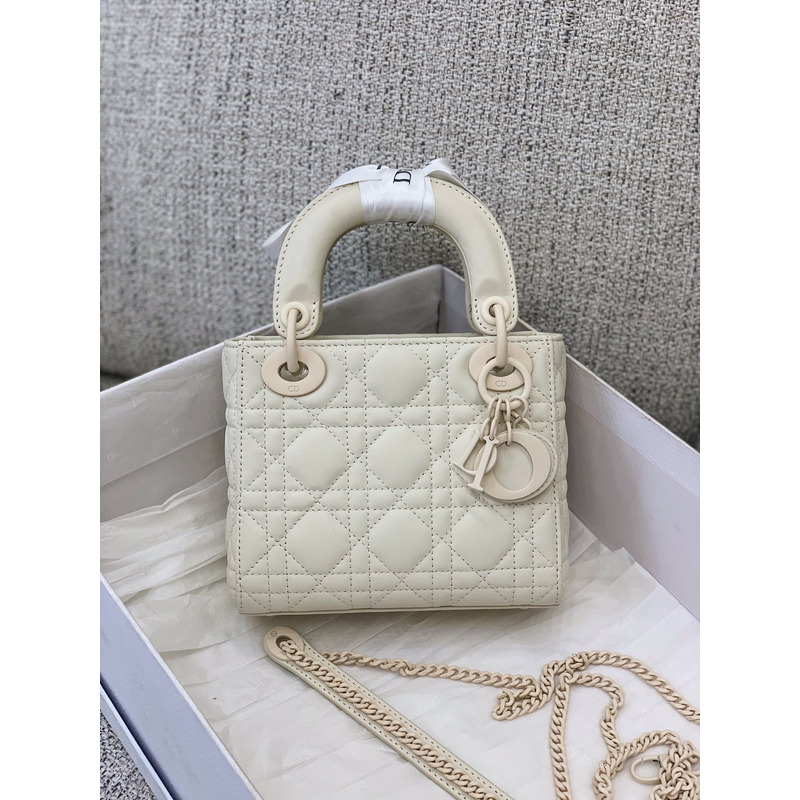 lady D*or my abcD*or handbag white mini