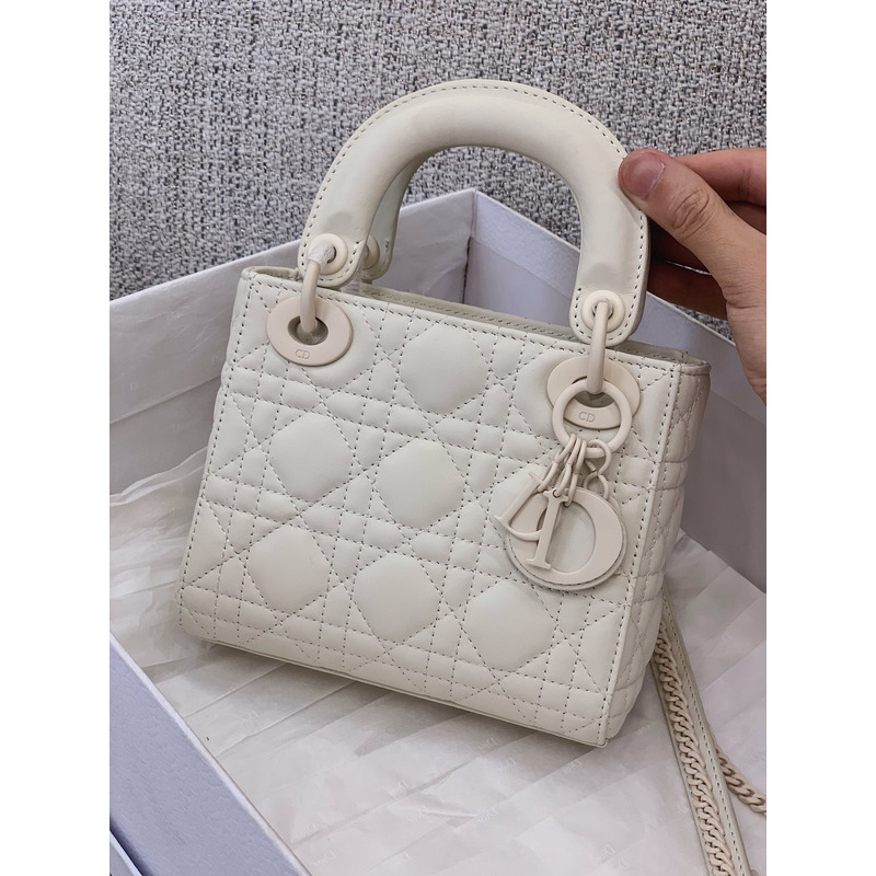 lady D*or my abcD*or handbag white mini