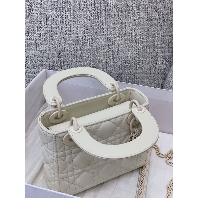 lady D*or my abcD*or handbag white mini