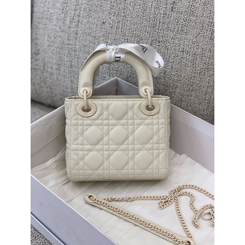 lady D*or my abcD*or handbag white mini