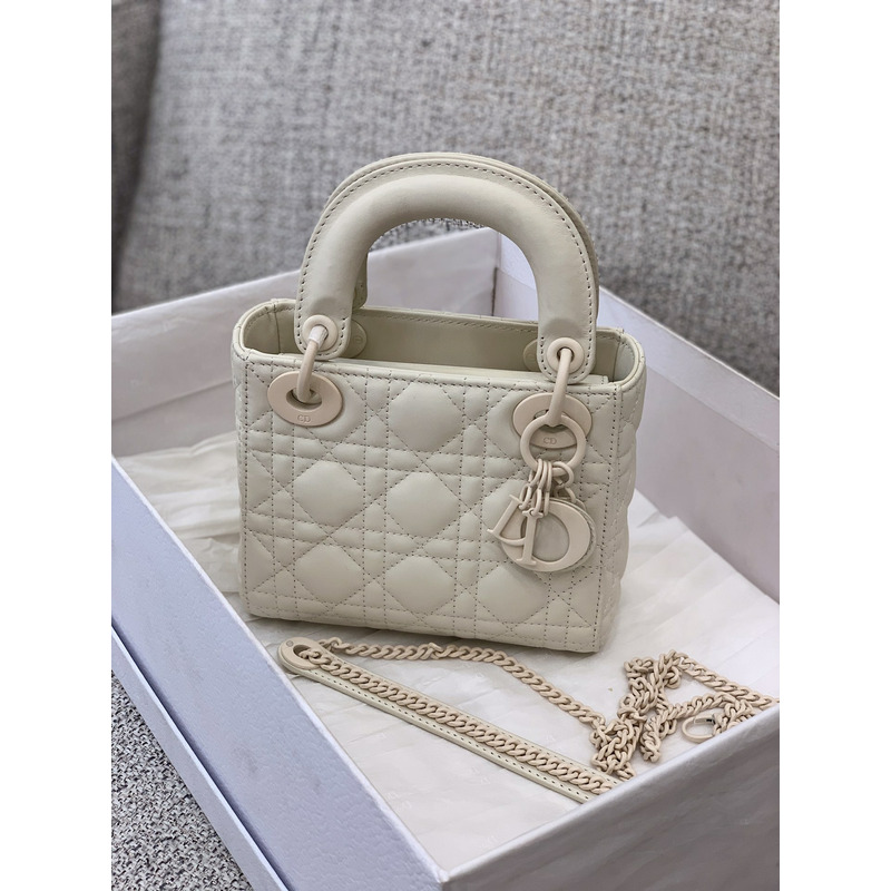 lady D*or my abcD*or handbag white mini