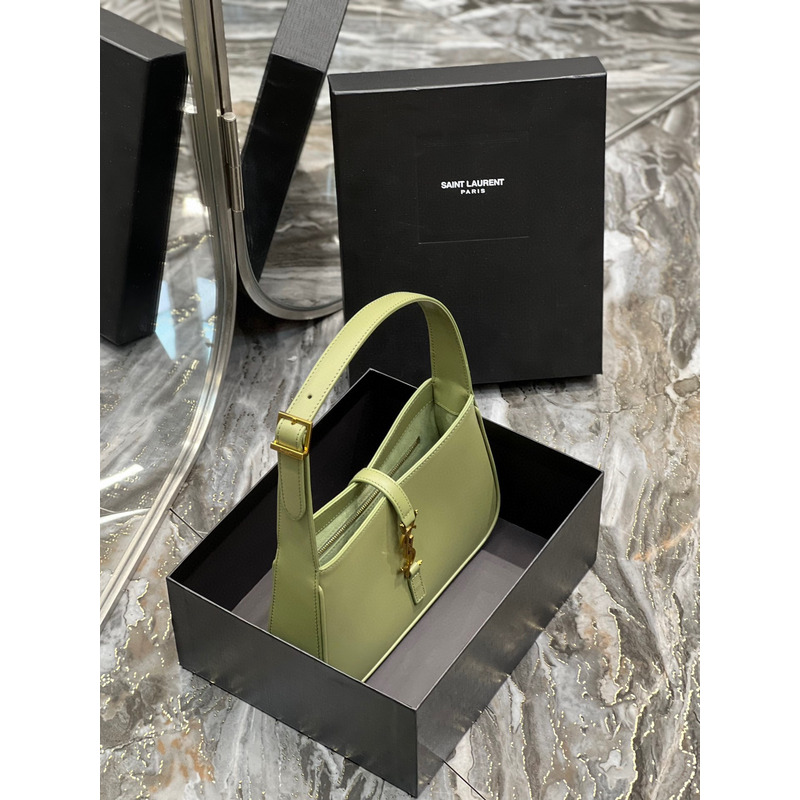 Saint Laurent Le 5A7 Stray Bag Grass Green