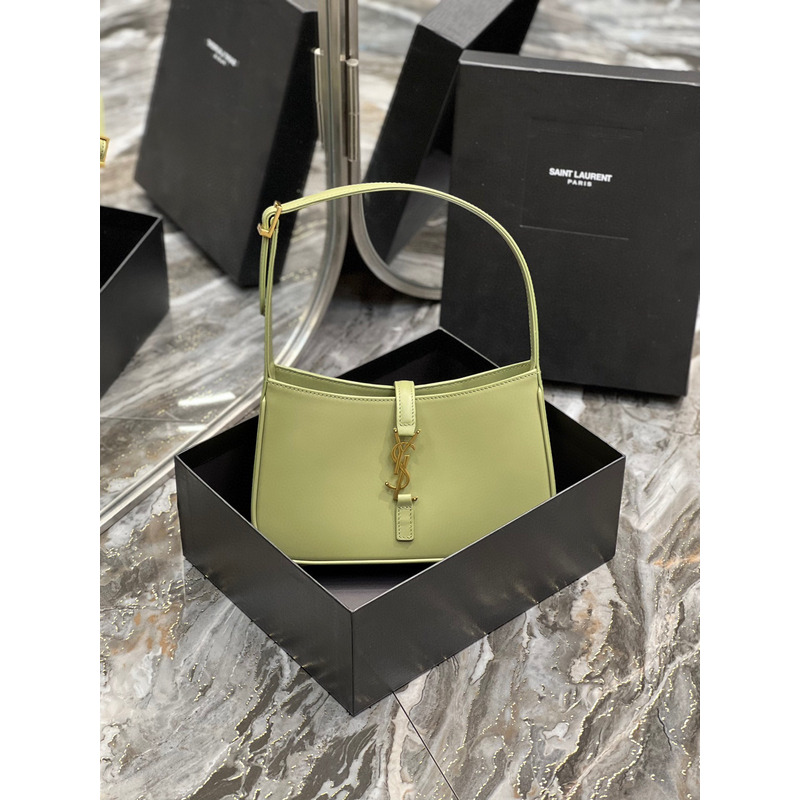 Saint Laurent Le 5A7 Stray Bag Grass Green