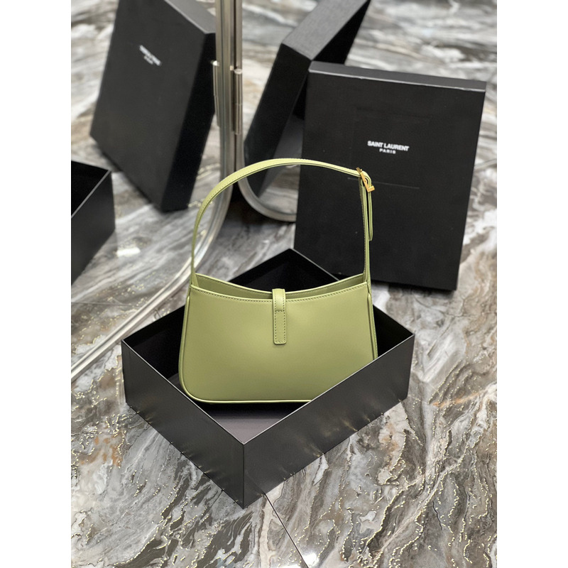 Saint Laurent Le 5A7 Stray Bag Grass Green