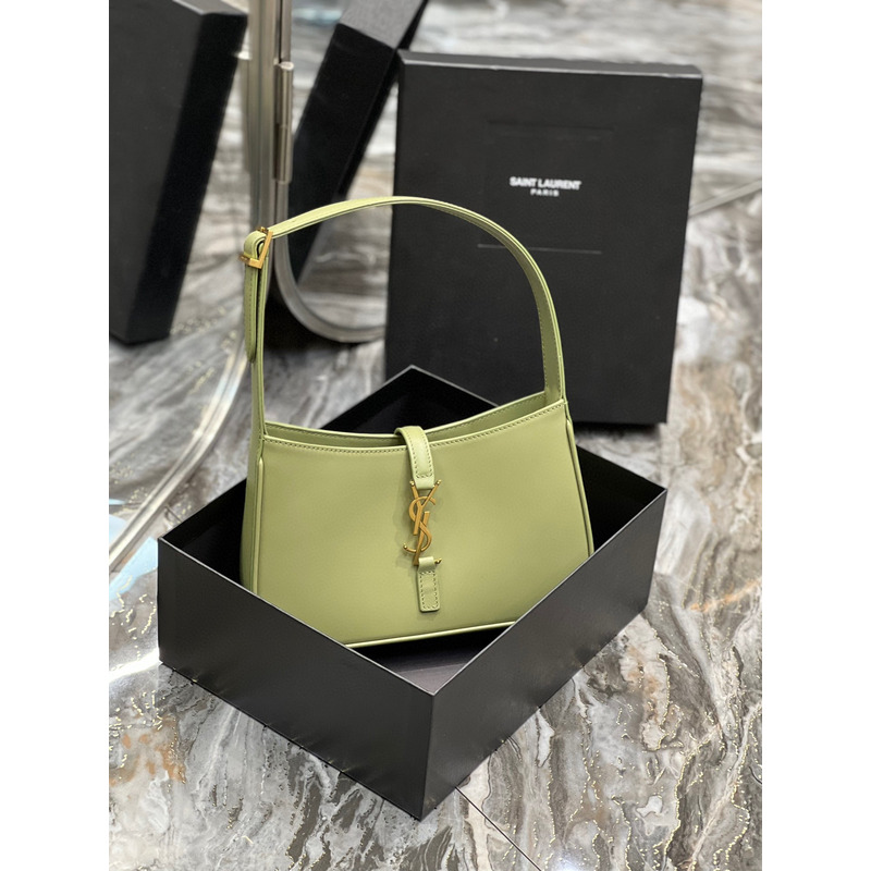 Saint Laurent Le 5A7 Stray Bag Grass Green