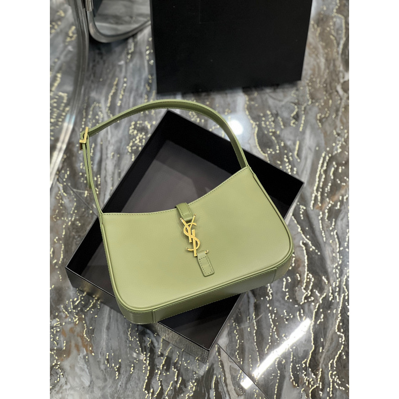 Saint Laurent Le 5A7 Stray Bag Grass Green