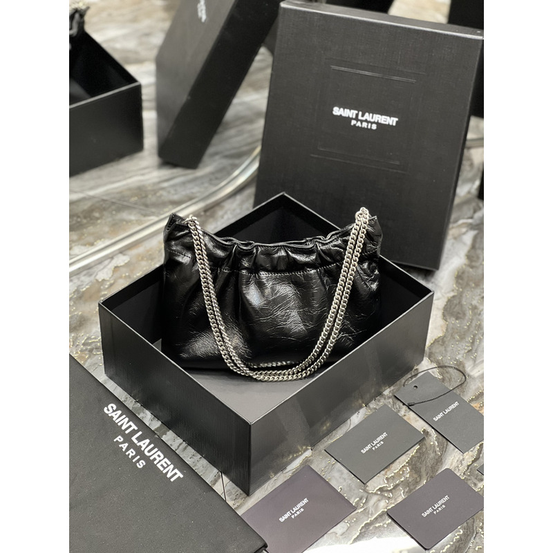 Saint Laurent Cloud-shaped Underarm Bag Black