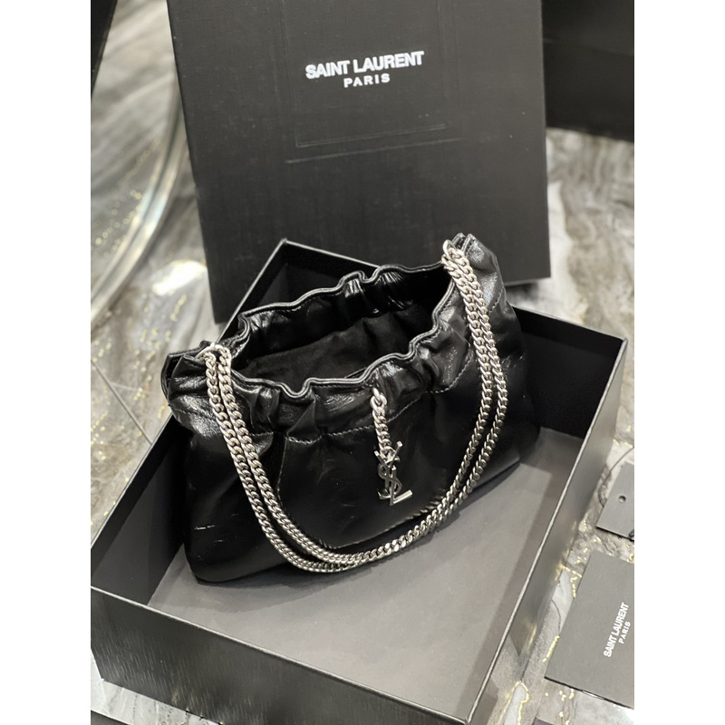 Saint Laurent Cloud-shaped Underarm Bag Black