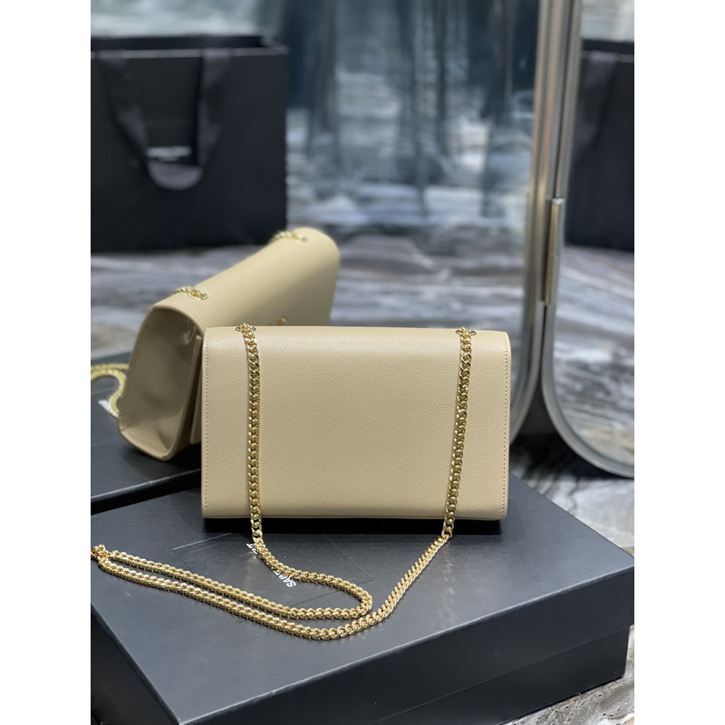 Saint Laurent Kate Shoulder Bag Beige