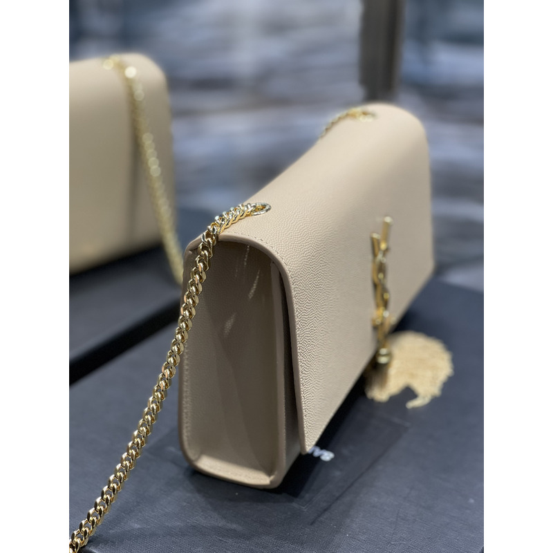 Saint Laurent Kate Shoulder Bag Beige