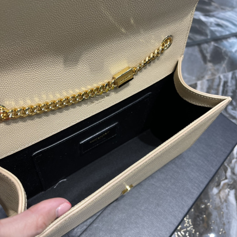 Saint Laurent Kate Shoulder Bag Beige