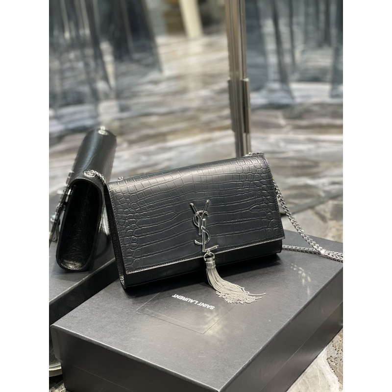 Saint Laurent Kate Shoulder Bag Black 474366