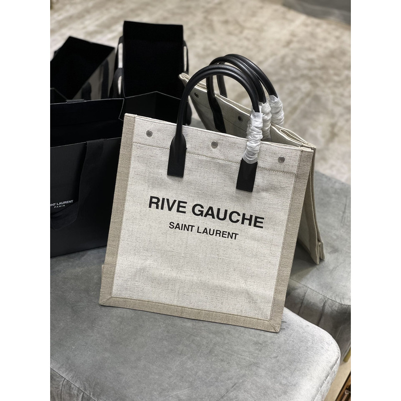 Saint Laurent Rive Gauche Tote Beige M