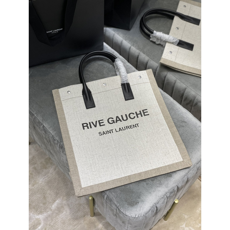 Saint Laurent Rive Gauche Tote Beige M